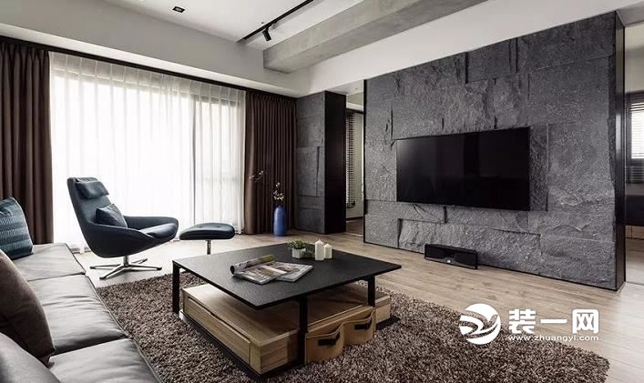 165平米三居室装修效果图 现代风格融入工业元素