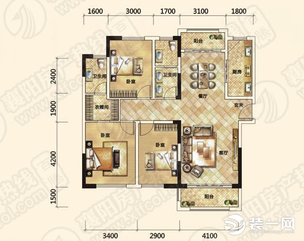 襄阳骧龙国际户型图